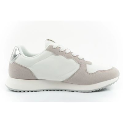 4. Gap Damen-Sportschuhe Nashville Arch Logo Sneaker, modisch und bequem, weiß-beige