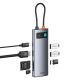 5. Baseus Metal Gleam 7in1 HDMI 4K 60Hz USB-C Hub / 3x USB 3.0 / USB-C PD / SD / microSD - Grau