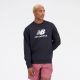 6. New Balance Essentials Stacked Logo French M MT31538BK Sweatshirt