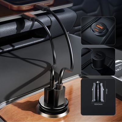 10. Autoladegerät ORICO PowerMini 30 W 1A1C Fast Car Charger