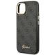 6. Guess GUHCP14SHG4SHK iPhone 14 6.1 "schwarz / schwarzes Hartschalenetui 4G Vintage Gold Logo