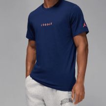 Air Jordan Jumpman besticktes Air Crew Herren-Sport-T-Shirt in Marineblau - DM3182-492