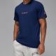 Air Jordan Jumpman besticktes Air Crew Herren-Sport-T-Shirt in Marineblau - DM3182-492