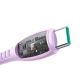 4. Joyroom S-A59 Vibrant Series 60W USB-C - USB-C-Kabel 1,2 m - Lila