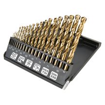 HSS-TiN-Metallbohrer 1,0–10,0 mm, 19er-Set