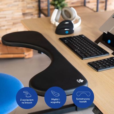 23. R-Go Ergonomische Armlehne Armlehne juodas