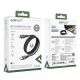 8. Acefast C11-04 USB-A - USB-C 3A Kabel 1,2m Magnetgeflecht - Schwarz