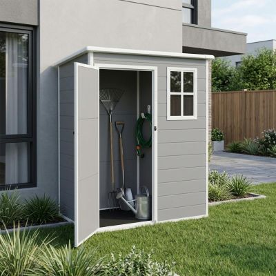 6. Gartengerätehaus aus PVC, 152 x 91 x 192,5 cm