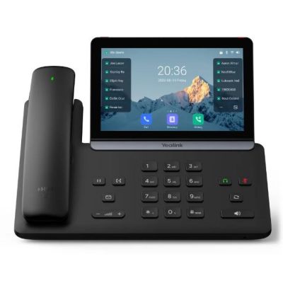Yealink T88W Pro VoIP-Telefon, schwarzes LCD-Display, WLAN