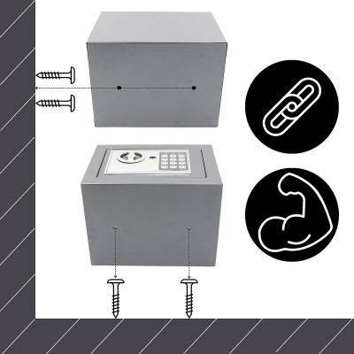 5. Tresor mit Digitalschloss 23 x 17 x 17 cm 1067582 SASKA GARDEN