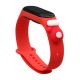 Strap Xmas für Xiaomi Mi Band 3 / 4 Weihnachts-Silikonarmband mit Handschuh - Rot