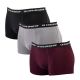 Le Coq Sportif Herren-Boxershorts, 3er-Pack, Schwarz, Grau, Burgunderrot