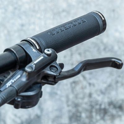 3. Rockbros 40210003001 Mikrofaser-Fahrradlenkergriffe – Schwarz