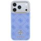 3. Guess Peony 4G MagSafe Hülle mit kleinem Logo für iPhone 18 Pro Max / 17 Pro Max – Hellblau