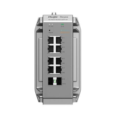 5. Ruijie Networks RG-NIS3100-8GT2SFP-HP Managed Network Switch L2 Gigabit Ethernet (10/100/1000) unterstützt PoE (Grau)