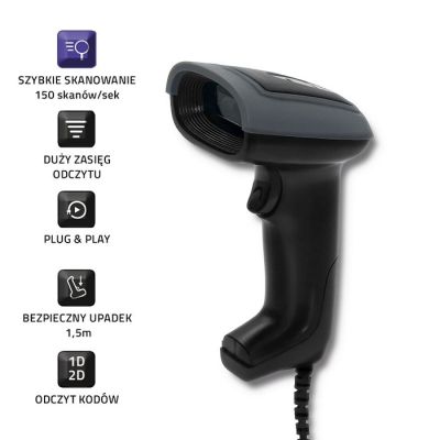 5. QOLTEC 1D- und 2D-Barcodeleser | USB