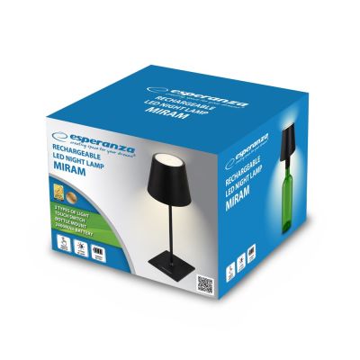 2. ESPERANZA LED-Schreibtischlampe MIRAM SCHWARZ ELD119K