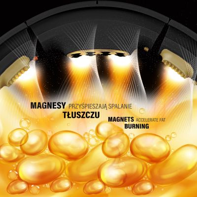 4. HHM13 NEUER HULA HOP SCHWARZ/GOLD MIT MAGNETEN UND GEWICHT + HMS ZÄHLER