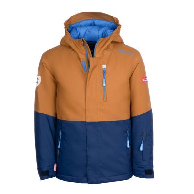 Kinder-Winterjacke Trollkids Kids Hallingdal Jacket, Outdoor, orange/blau (226-805)