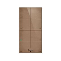 Grenton Touchpanel / 8 Touchfelder / TF-Bus / leichte Front aus Naturleder