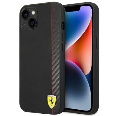 Ferrari FEHCP14MAXBK iPhone 14 Plus 6,7" schwarz/schwarz Hardcase Carbon