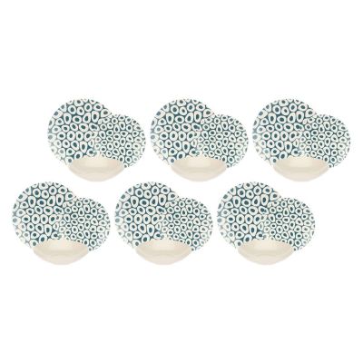 ROSE&TULIPANI SEA STONES Dinner-Set für 6 Personen