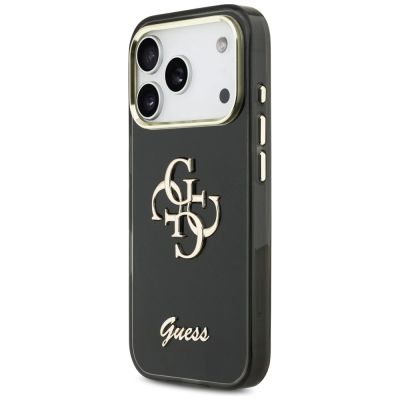 2. Guess IML 4G Script Metallhülle für iPhone 17 Pro Max – Schwarz