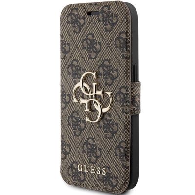 2. Guess 4G Metal Logo Hülle für iPhone 15 Pro – braun