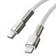 4. Baseus Cafule Series Metal Data USB-C / Lightning 20W PD-Kabel 2 m - Weiß