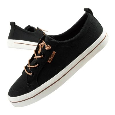 Lee Cooper Damen-Sportschuhe, modische Sneaker in Schwarz, bequem