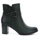 2. Gefütterte Damen-Ankle-Boots mit Absatz, grün, M.Daszyński SA125-32