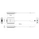 4. Orico PTAV USB-C-auf-VGA-Adapter und 3,5-mm-Miniklinkenstecker (Full HD, 0,15 m) – Silber