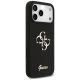 4. Guess Silikonhülle mit großem 4G-Schriftzug für iPhone 17 Pro Max – Schwarz