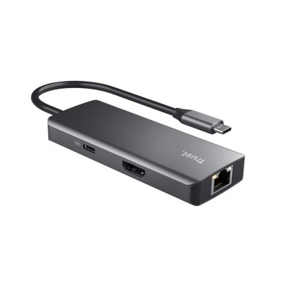 2. Trust DALYX 6-in-1 USB-C Multi-Port-Adapter Silber