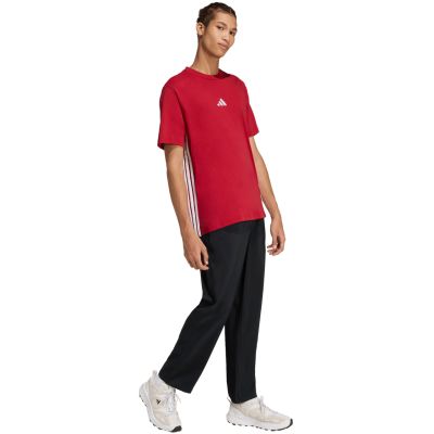 5. adidas Essentials 3-Streifen Herren-T-Shirt Rot KD4865