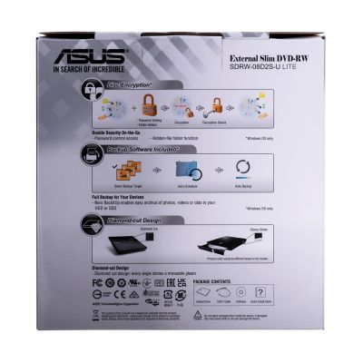 6. DVD-Rec ASUS SDRW-08D2S-U LITE USB SLIM BLACK BOX