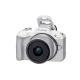 4. Canon EOS R50, Weiß + RF-S 18-45mm F4.5-6.3 IS STM Kit, spiegellose Kamera, 24,2 MP CMOS, 6000 x 4000 Pixel, Weiß