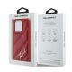 8. Karl Lagerfeld Diagonal Quilted Script Hülle für iPhone 15 Pro Max – Rot