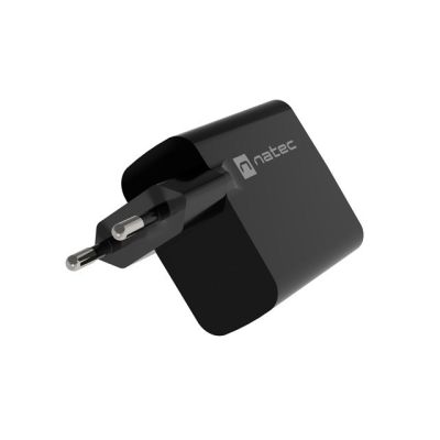 8. NATEC Ladegerät Ribera GAN 1x USB-A + 1x USB-C 45W Schwarz NUC-2143