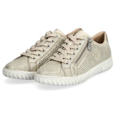 30. Rieker W RKR694 bequeme Lederschuhe, beige