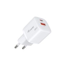 Equip 245536 Universelles Ladegerät für Mobilgeräte, Weiß, AC-Schnellladefunktion, intern