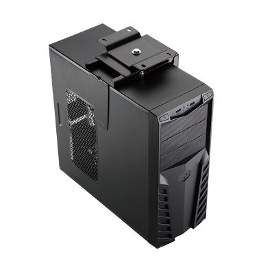 6. LogiLink EO0030 Computerhalterung, CPU-Halterung unter dem Schreibtisch, Schwarz