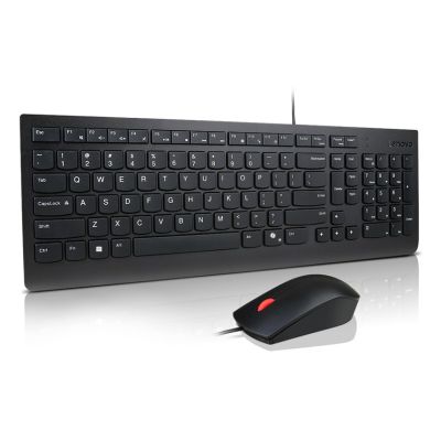 2. Lenovo Basic | Tastatur- und Maus-Set | Kabelgebunden | US/Euro | Schwarz