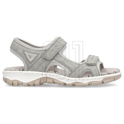17. Bequeme Rieker W RKR674 Sandalen grau