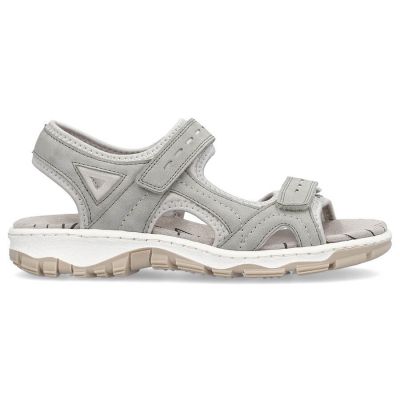 17. Bequeme Rieker W RKR674 Sandalen grau