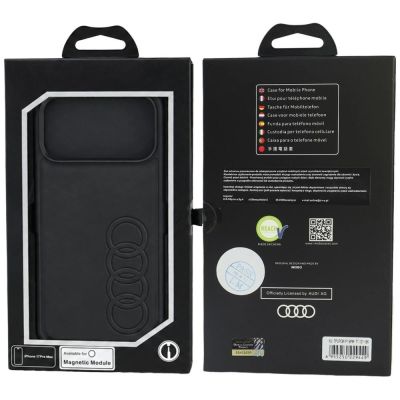 5. Audi TT MagSafe-Hülle aus Kunstleder für iPhone 18 Pro Max / 17 Pro Max – Schwarz