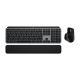 4. Logitech Master MX Keys S Combo für Mac (Tastatur und Maus inklusive), Heim-/Büro-Kombination, kabellos (RF) + Bluetooth, QWERTZ-Tastatur (American International), Aluminium, Schwarz