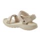 3. Lee Cooper Damen-Sandalen mit Klettverschluss für den Sommer am Strand, hellbeige Creme