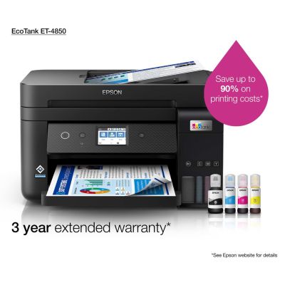 75. Epson EcoTank ET-4850 Inkjet A4 4800 x 1200 DPI 33 Seiten/Min. WLAN