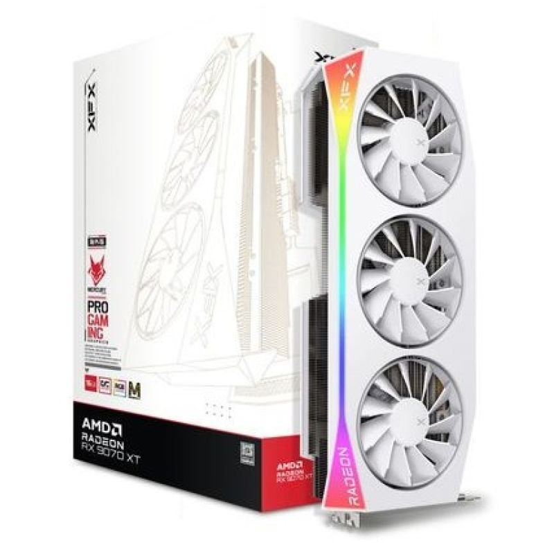 2. Grafikkarte XFX Mercury RX 9070XT OC Wh Mag.A. 16GB